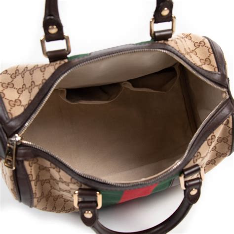 gucci vintage web small boston bag price|old style vintage gucci bag.